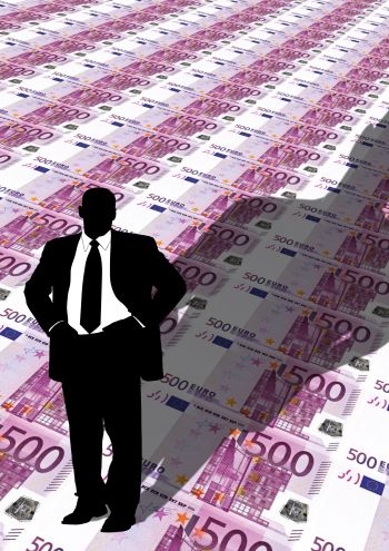 Man met euro's via Pixabay