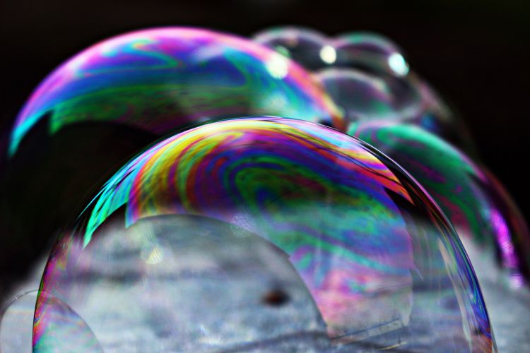 Zeepbellen transparantie via Pixabay